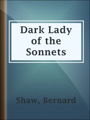 cover image of Dark Lady of the Sonnets